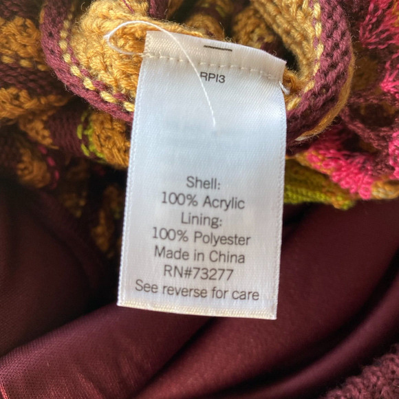 SO‎ Goods for Life Granny Square Crochet Midi Skirt Women XL Mustard Boho Hippie - Picture 7 of 10